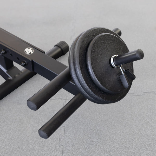 Best Fitness Semi-Recumbent Ab Bench BFAB20B - black