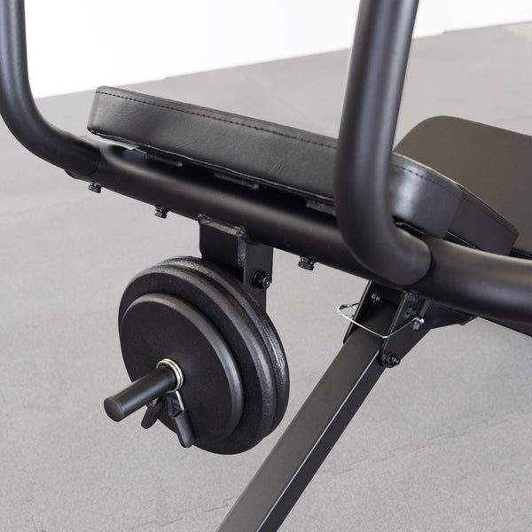 Best Fitness Semi-Recumbent Ab Bench BFAB20B - black