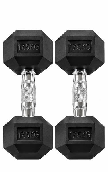 Body-Solid Rubber Coated Hex Dumbbell HEXRU