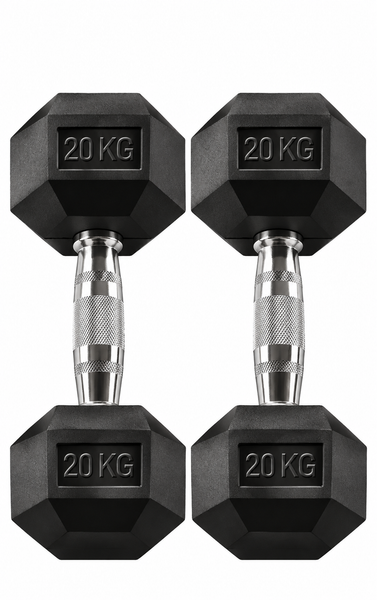 Body-Solid Rubber Coated Hex Dumbbell HEXRU
