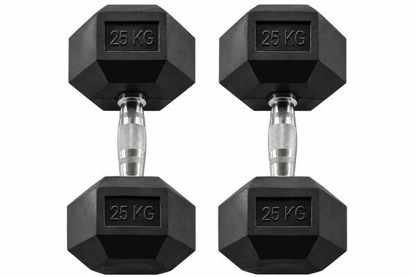 Body-Solid Rubber Coated Hex Dumbbell HEXRU