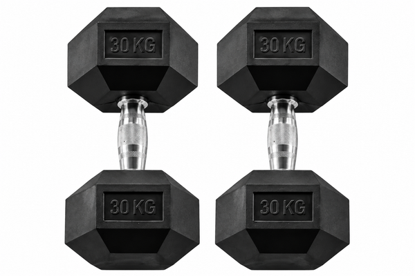 Body-Solid Rubber Coated Hex Dumbbell HEXRU