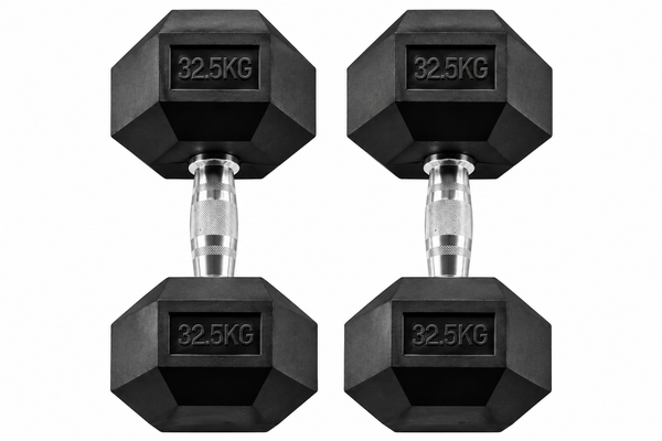 Body-Solid Rubber Coated Hex Dumbbell HEXRU