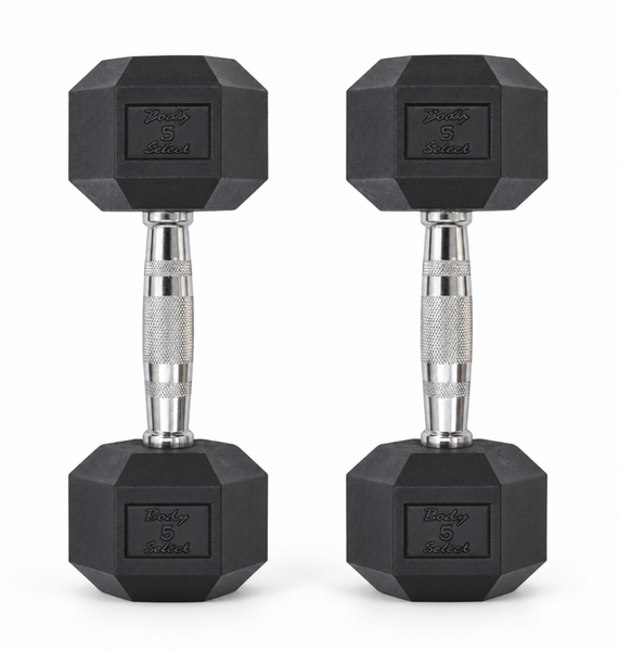 Body-Solid Rubber Coated Hex Dumbbell HEXRU