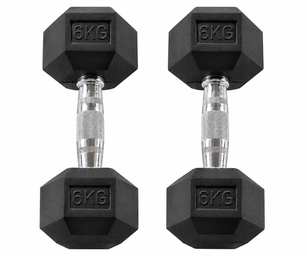 Body-Solid Rubber Coated Hex Dumbbell HEXRU
