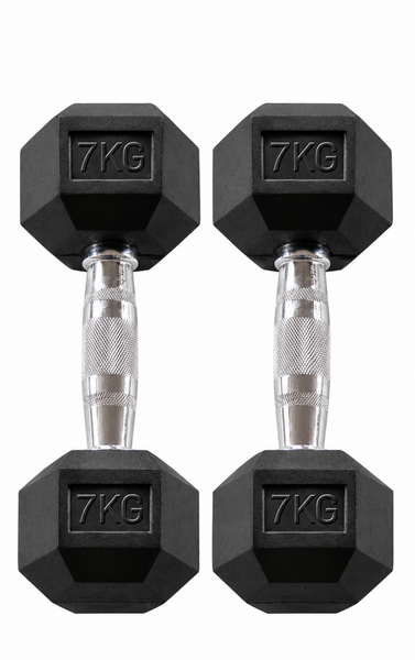 Body-Solid Rubber Coated Hex Dumbbell HEXRU