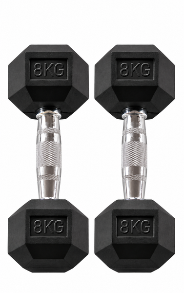 Body-Solid Rubber Coated Hex Dumbbell HEXRU