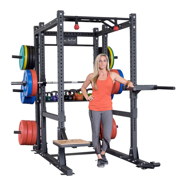 Body-Solid Commercial Extended Power Rack Package SPR1000BACKP4